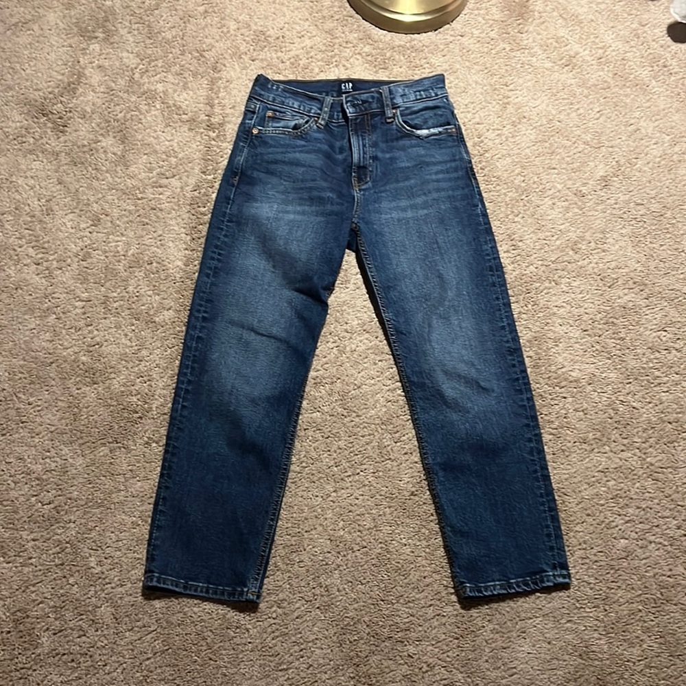 GAP straight leg jeans in a petite 24 womens